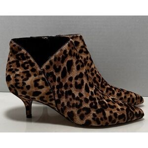 Sam Edelman Leopard Print Haircalf Ankle Booties - Brown, Black